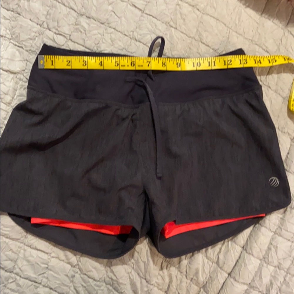 MPG dark gray  compression running shorts